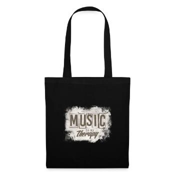Musik - Stoffbeutel - Schwarz - Vorne