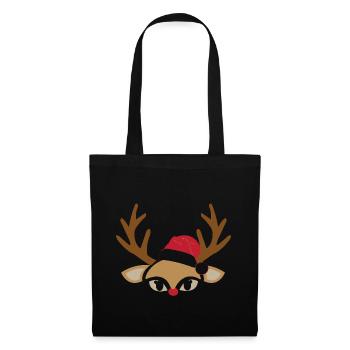 Weihnachten - Stoffbeutel - Schwarz - Vorne