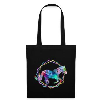 Cheval - Sac en tissu - noir - Devant