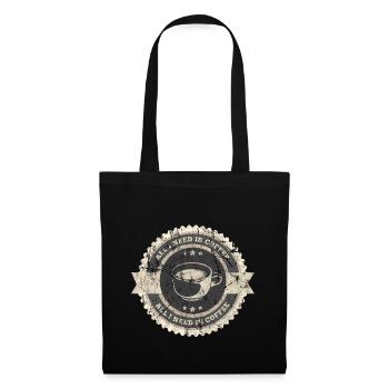 Kaffee - Stoffbeutel - Schwarz - Vorne