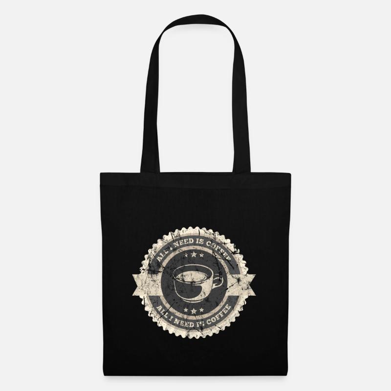 Kaffee - Stoffbeutel - Schwarz