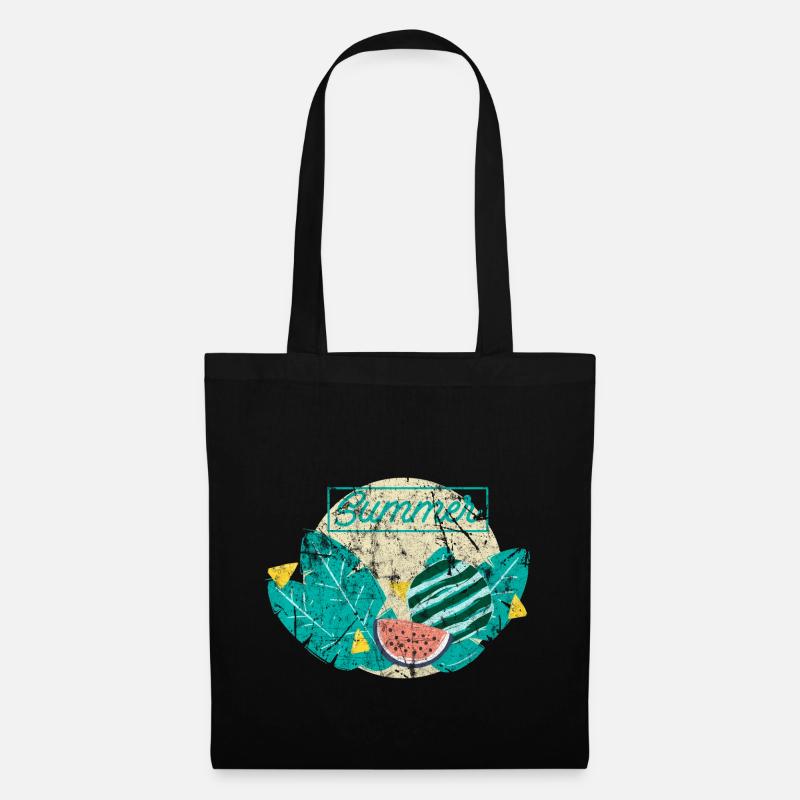 Tropical tropics palms gift idea - Tote Bag - black