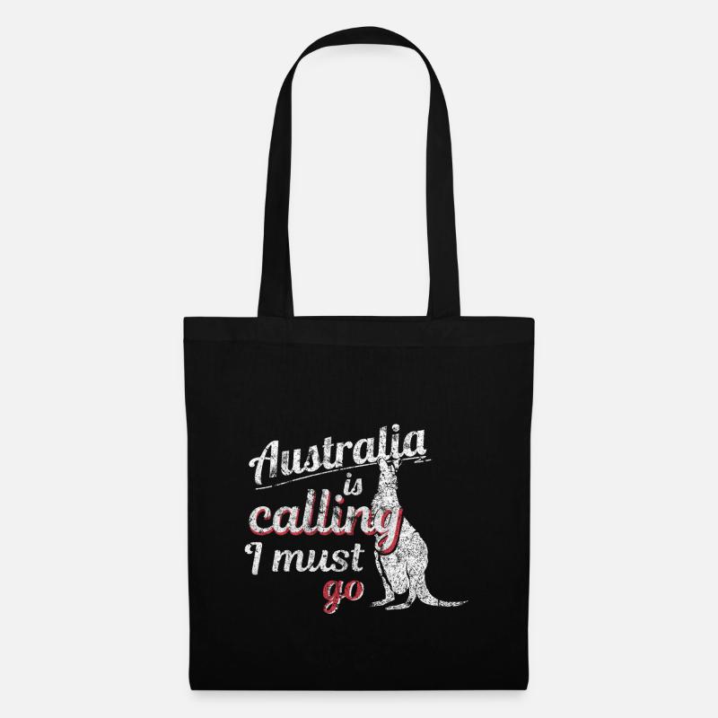 Australien - Stoffbeutel - Schwarz