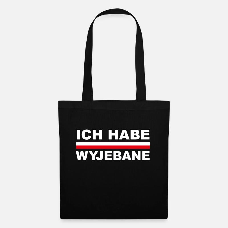 Polen Ich Habe Wyjebane Polnisch Spruch Geschenk - Stoffbeutel - Schwarz