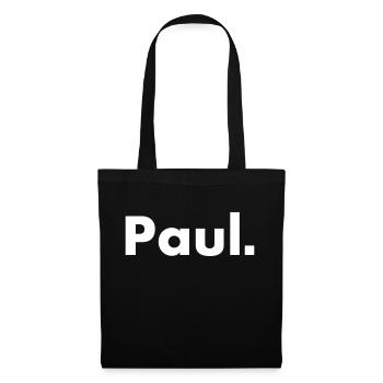 Paul - name - font - Tote Bag - black - Front