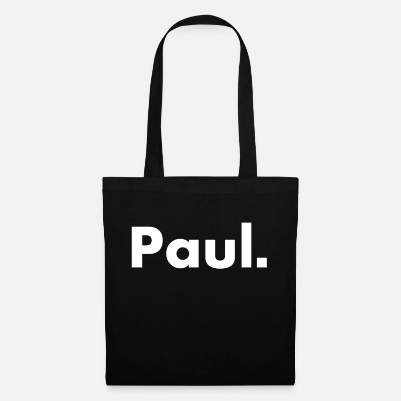 Paul - name - font - Tote Bag - black