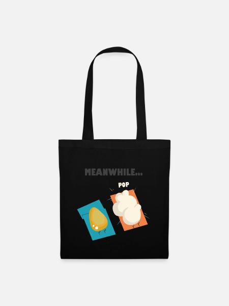 Popcorn - Stoffbeutel - Schwarz