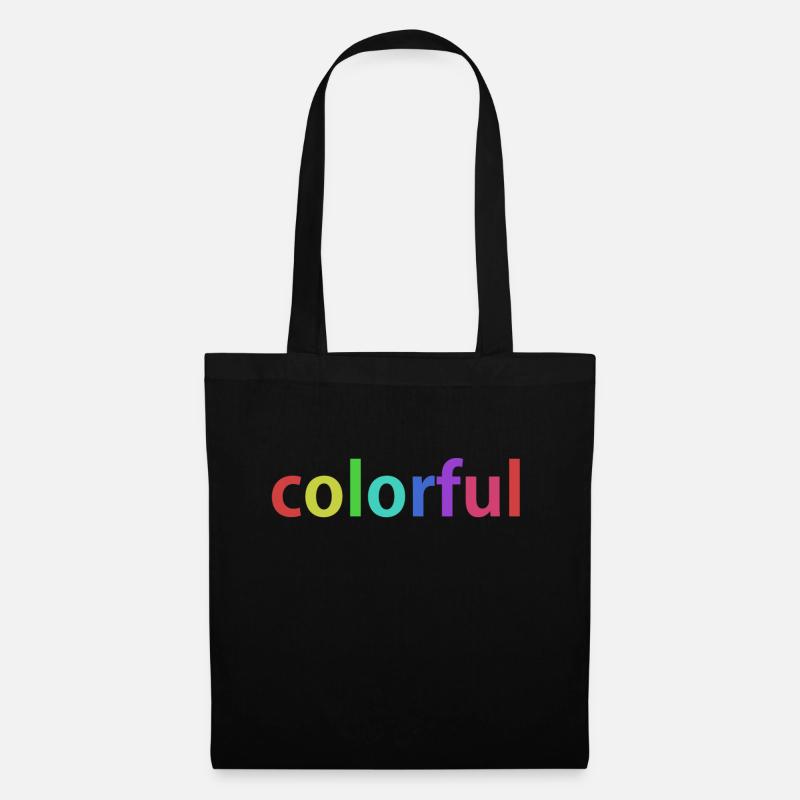 colorful - Stoffbeutel - Schwarz