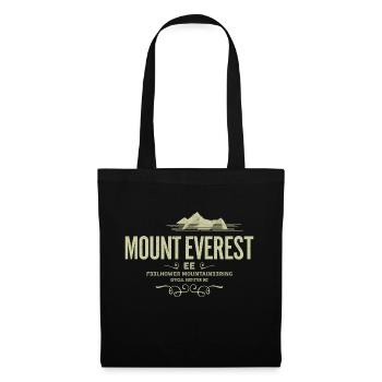 Mont Everest T-shirt - Sac en tissu - noir - Devant