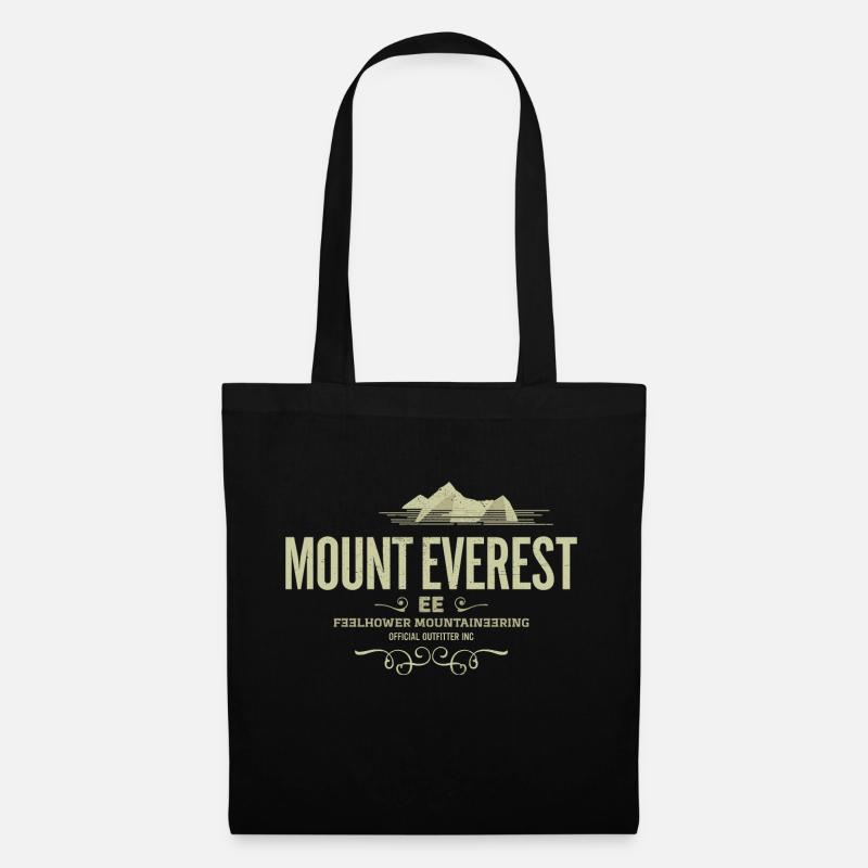 Mount Everest T-Shirt - Tote Bag - black