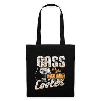 Bass Musik Geschenk - Stoffbeutel - Schwarz - Vorne