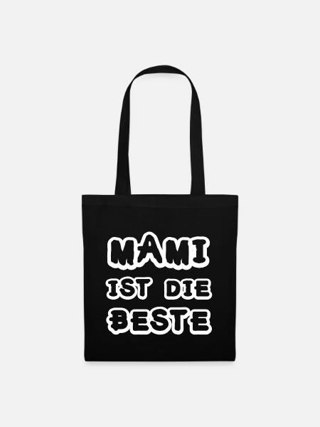 Mami - Stoffbeutel - Schwarz