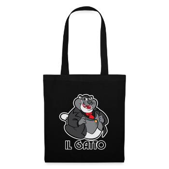 Il Gato patron de la mafia italienne - Sac en tissu - noir - Devant