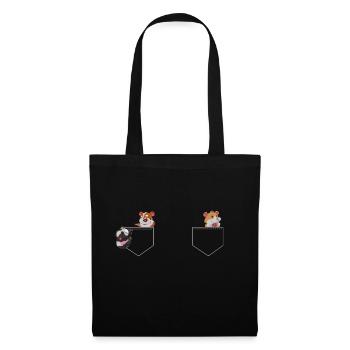 Hamster Guinea Pig Gift Chest Bag - Tote Bag - black - Front