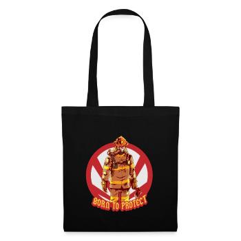 Pompiers Protection Appel Cadeau Travail - Sac en tissu - noir - Devant