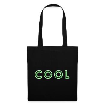 COOL néons verts - Sac en tissu - noir - Devant