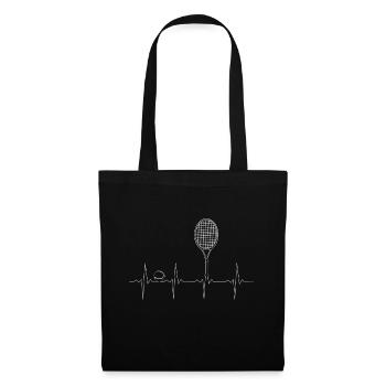 ECG Heartbeat Heartbeat Tennis - Sac en tissu - noir - Devant