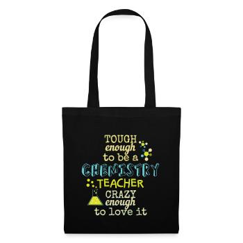 Drôle professeur de chimie disant fan de chimie - Sac en tissu - noir - Devant