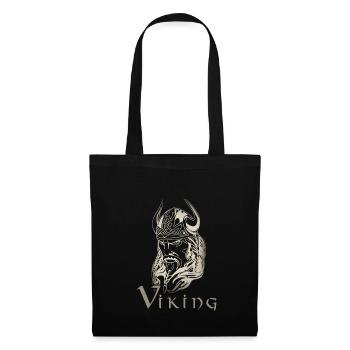 Vikings, Viking, Guerriers - Sac en tissu - noir - Devant