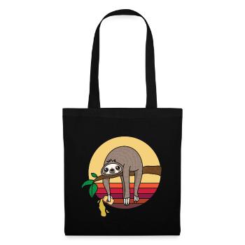 Paresseux bière bière bière bière bière bière - Sac en tissu - noir - Devant