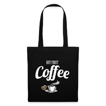 Coffee - Stoffbeutel - Schwarz - Vorne