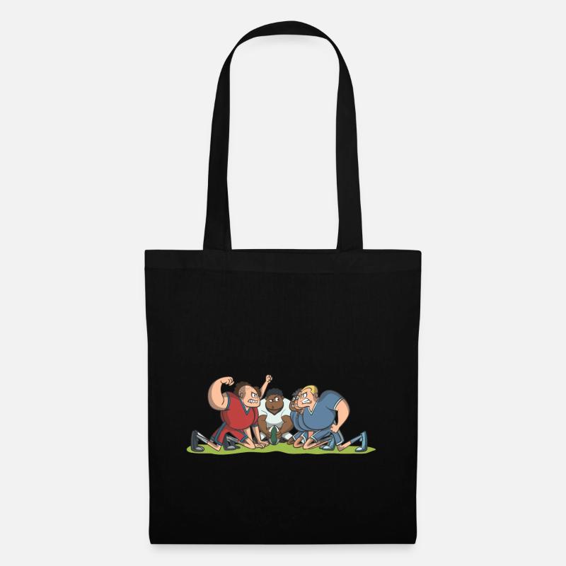 Rugby Scrum Gift Idea - Tote Bag - black