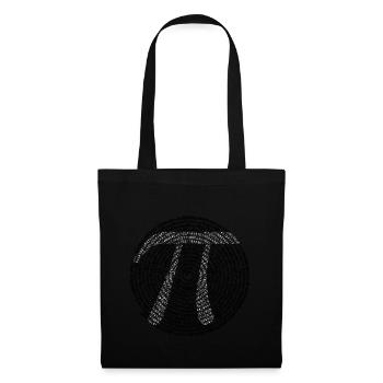 Pi Spirale - Mathématiques - Sac en tissu - noir - Devant
