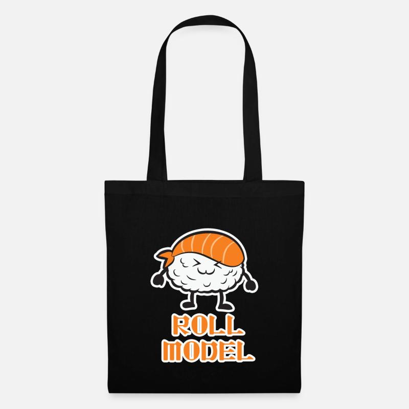 Roll Model Funny Sushi - Tote Bag - black