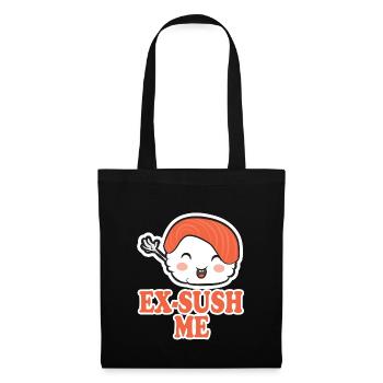 Exsush me sushi drôle - Sac en tissu - noir - Devant