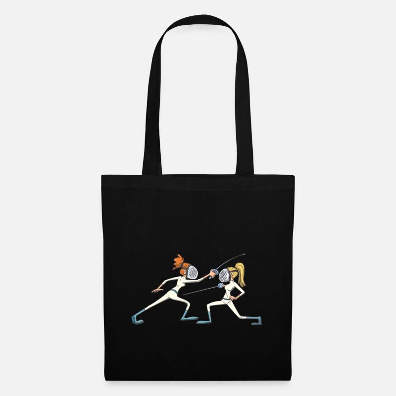 Fencing evasive maneuver gift idea - Tote Bag - black