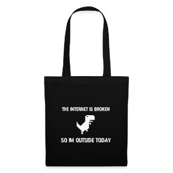 Funny internet is broken poison - Tote Bag - black - Front