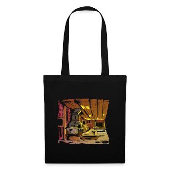 Forgeron forgeron fait main forge forge - Sac en tissu - noir - Devant