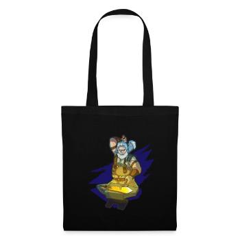 Blacksmith forging sword ember hammer work - Tote Bag - black - Front