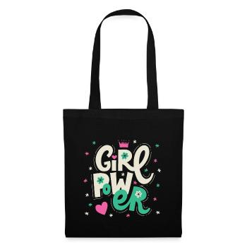 Girl Power - Stoffbeutel - Schwarz - Vorne
