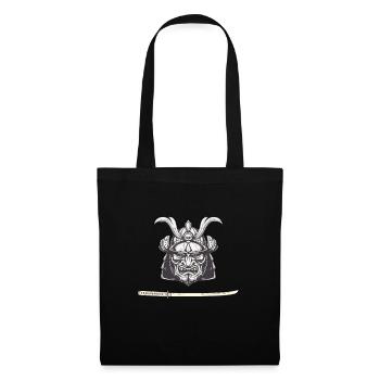 samurai katana - Sac en tissu - noir - Devant