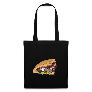 Döner Kebab - Stoffbeutel - Schwarz - Vorne