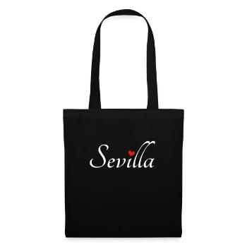 Séville Espagne Spain Espana Idée de cadeau - Sac en tissu - noir - Devant
