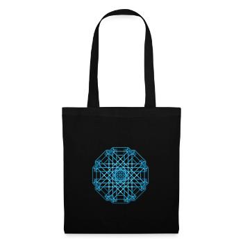 Celtic blue mandala - Tote Bag - black - Front