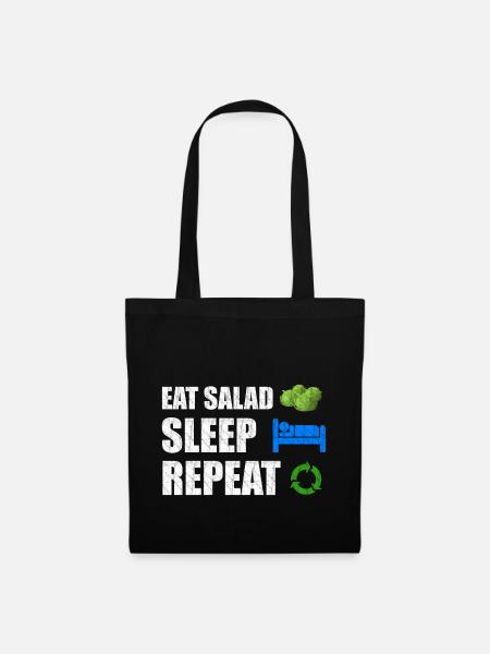 Salat - Stoffbeutel - Schwarz