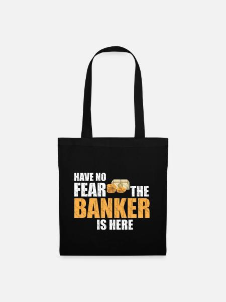 Bankier Angst - Stoffbeutel - Schwarz