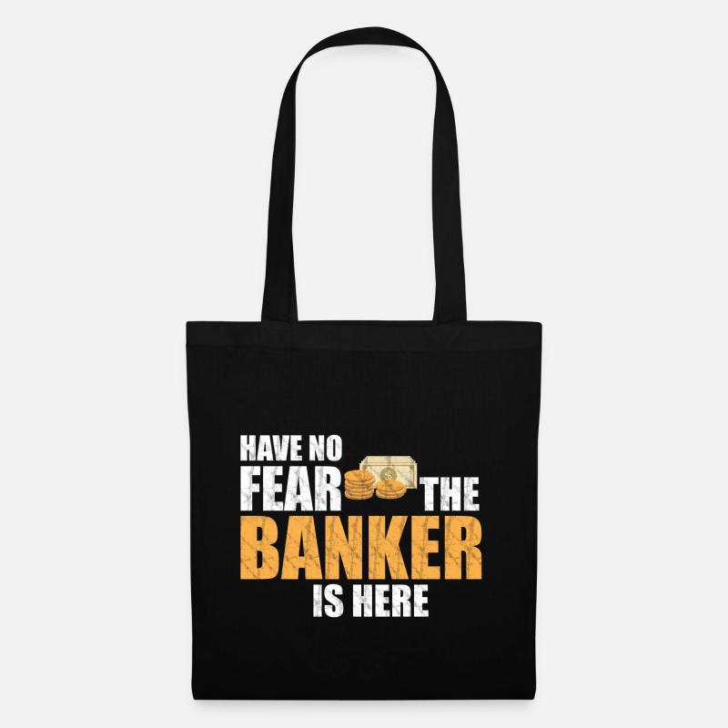 Bankier Angst - Stoffbeutel - Schwarz