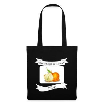 Oignon gras sur Kölsch, Cologne, dialecte - Sac en tissu - noir - Devant