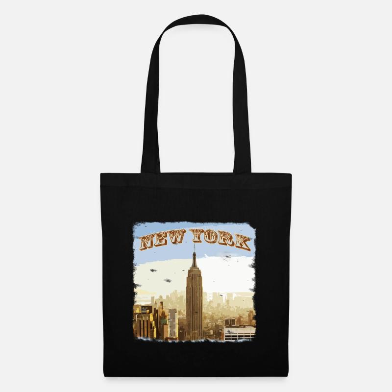 New York - Stoffbeutel - Schwarz
