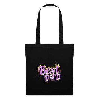 Fête des pères - Sac en tissu - noir - Devant