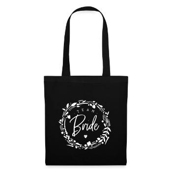 Mariée d'équipe | Fête de poule | JGA - Sac en tissu - noir - Devant