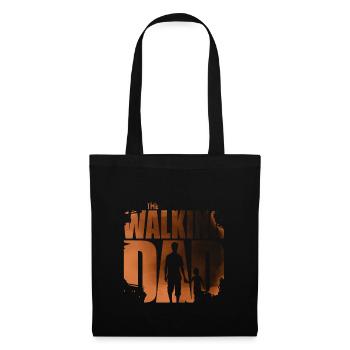 Walking Dad – Lustiger Spruch, Geschenk für Väter - Stoffbeutel - Schwarz - Vorne