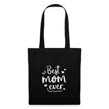 Meilleure maman maman qui dit pour maman - cadeau maman - Sac en tissu - noir - Devant