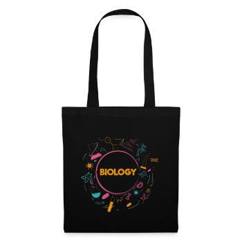 Biologie Nerd Science Microbiologie Cell-fie - Sac en tissu - noir - Devant