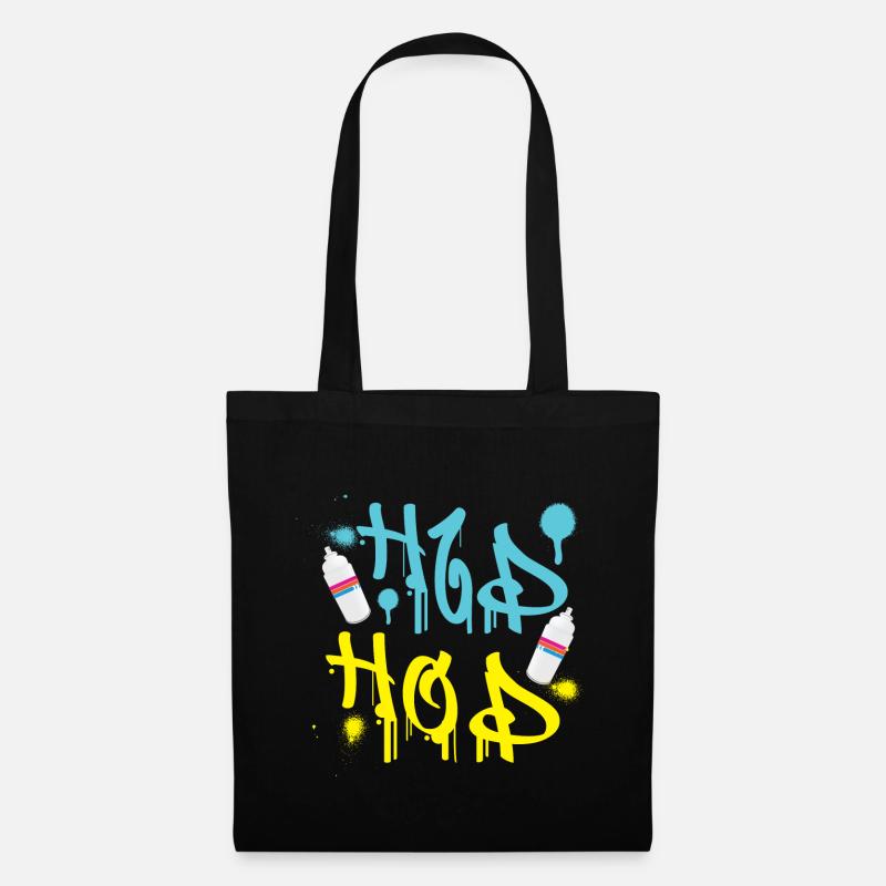 Hip Hop Grafity - Party Dance Geburtstag Geschenk - Stoffbeutel - Schwarz