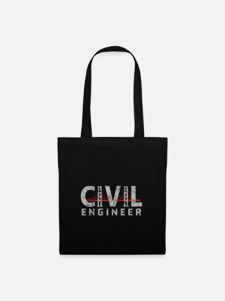 Civil Engineer Civil Engineer Building Engineer - Tote Bag - black